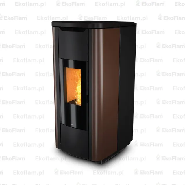 Kominek na pellet Nobis H20/25 Shape stal brązowa
