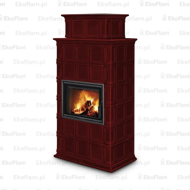 Kominek na drewno Romotop Baracca 11H ceramika  76873 chilli