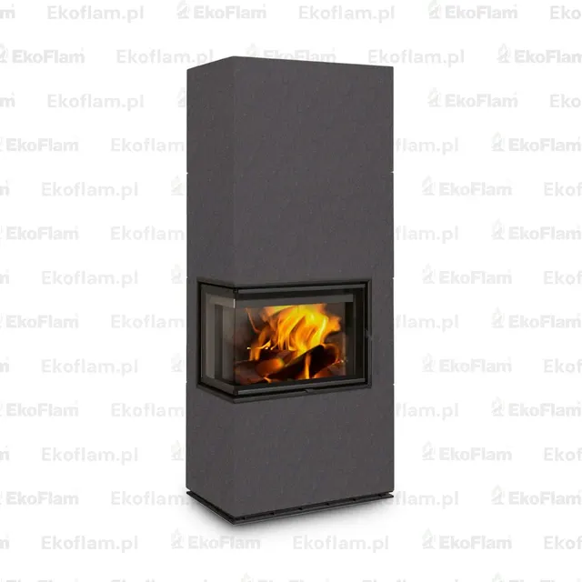 Kominek na drewno Romotop Solid L Top ceramika  57558 antracyt