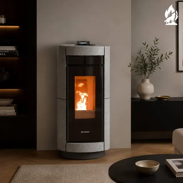 Kominek na pellet Thermorossi Dorica PIDRA14 steatyt
