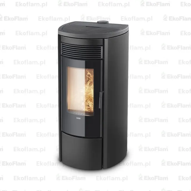 Kominek na pellet Klover Omega 120 Air stal czarna