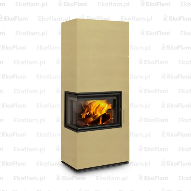 Kominek na drewno Romotop Solid L Top ceramika  63600 terra