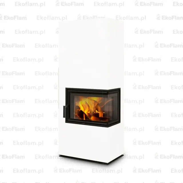 Kominek na drewno Romotop Solid R Top ceramika  95508 perłowy