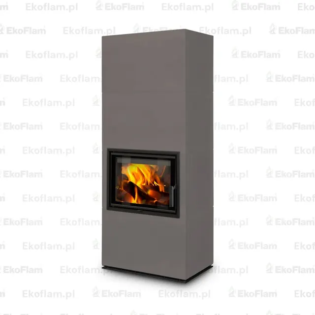 Kominek na drewno Romotop Solid F Top ceramika  47608 umbra