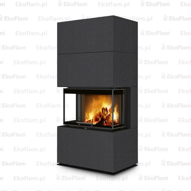 Kominek na drewno Romotop Cara C ceramika  40100 nero