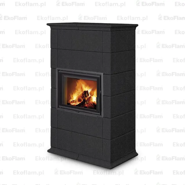 Kominek na drewno Romotop Baracca 10 ceramika  40100 nero