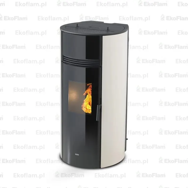 Kominek na pellet Klover Thermosuper 120 stal kość słoniowa