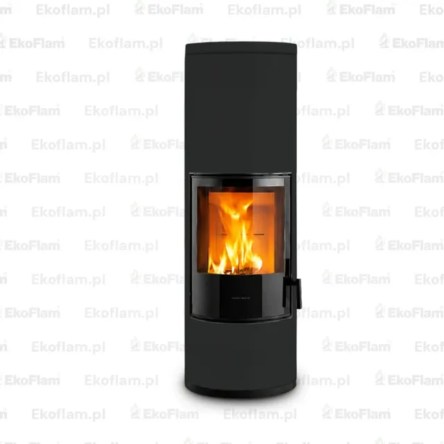 Wood-burning stove Piazzetta E924 H Hermetic Maiolica black
