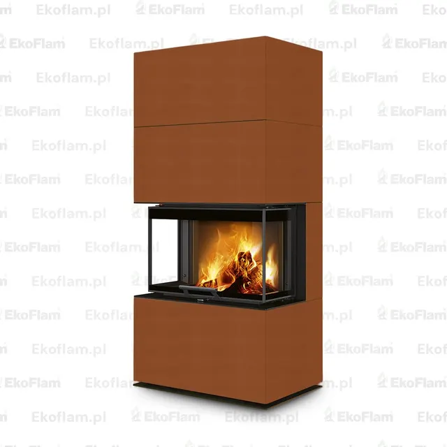 Kominek na drewno Romotop Cara C ceramika  63600 terra