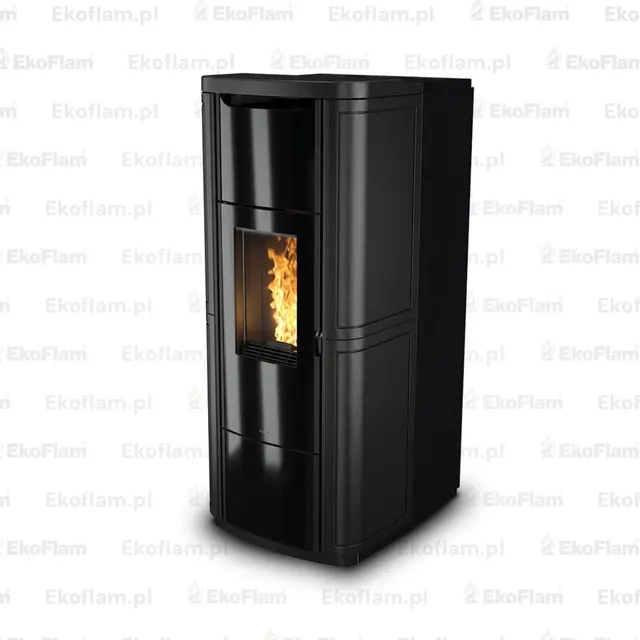Kominek na pellet Nobis H20/25 Shape ceramika czarna