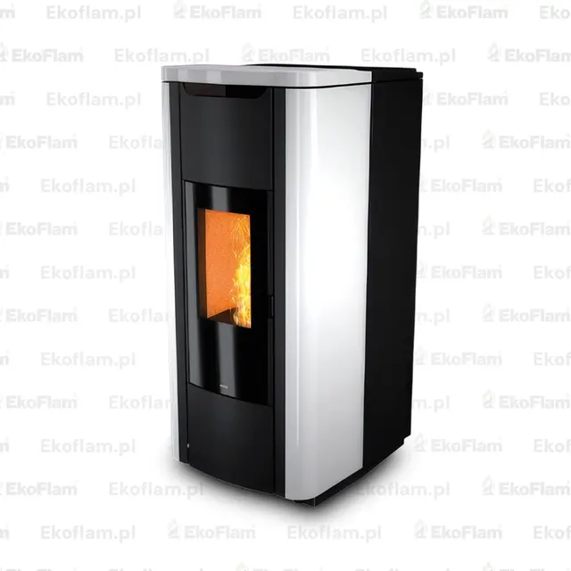Kominek na pellet Nobis H20/25 Shape stal biała