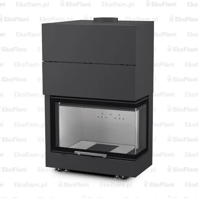 Kominek na drewno Moretti Design Latodesign 60 prawy
