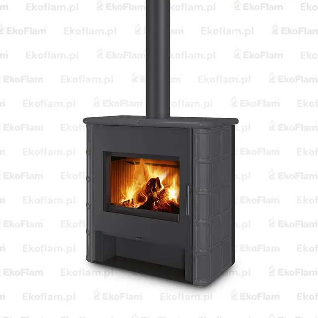 Kominek na drewno Romotop Telde ceramika rustykalne  58507 stalowy