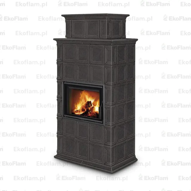 Kominek na drewno Romotop Baracca 11H ceramika  47608 umbra