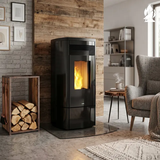 Kominek na pellet Nobis A11/13 Zenith Plus V stal czarna