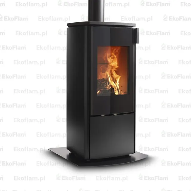 Kominek na drewno Nobis 8/10 Zenith 600 stal czarna