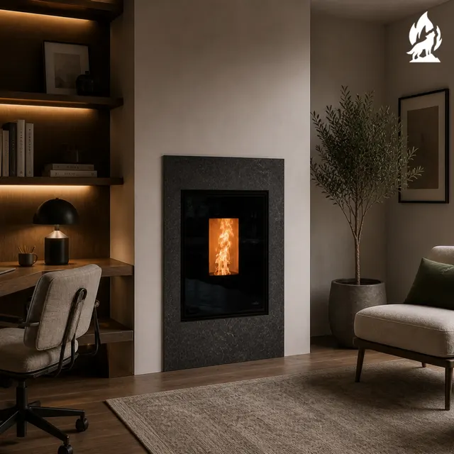 Kominek na pellet Nobis HB14/17 Ulisse gres dark