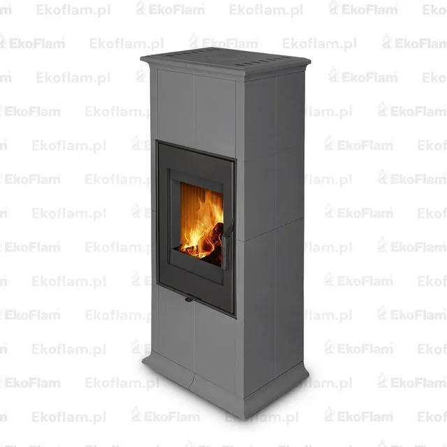 Kominek na drewno Romotop Gremio 5 ceramika  54505 silver