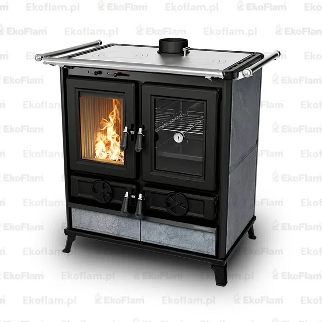 Wood-burning cooker Thermorossi Violetta stone