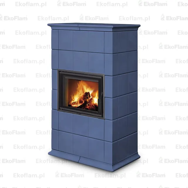Kominek na drewno Romotop Baracca 10 ceramika  23203 ocean matowy