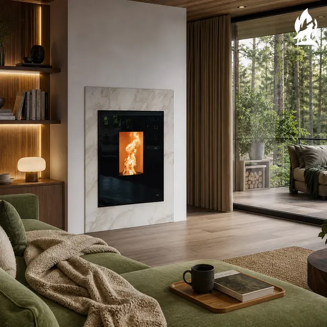 Kominek na pellet Nobis HB14/17 Ulisse gres carrara