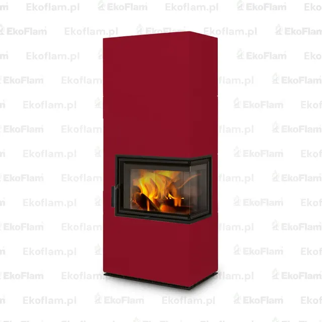 Kominek na drewno Romotop Solid R Top ceramika  75705 wiśniowy