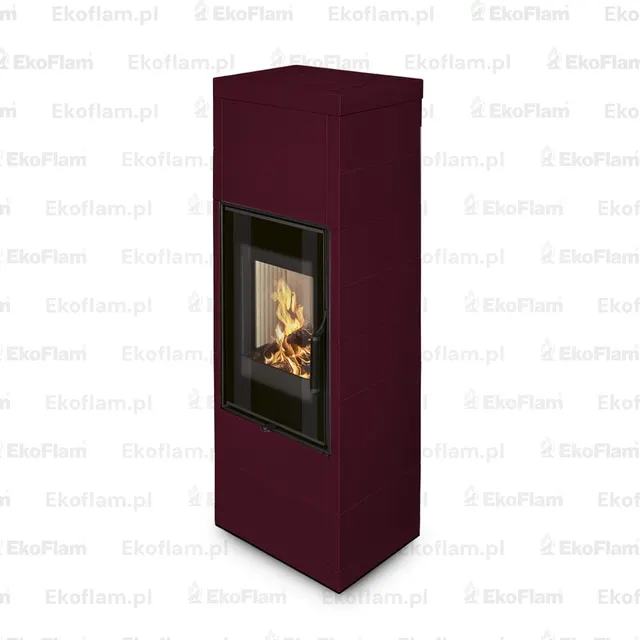 Kominek na drewno Romotop Fantasy 2 ceramika  77900 bordowy