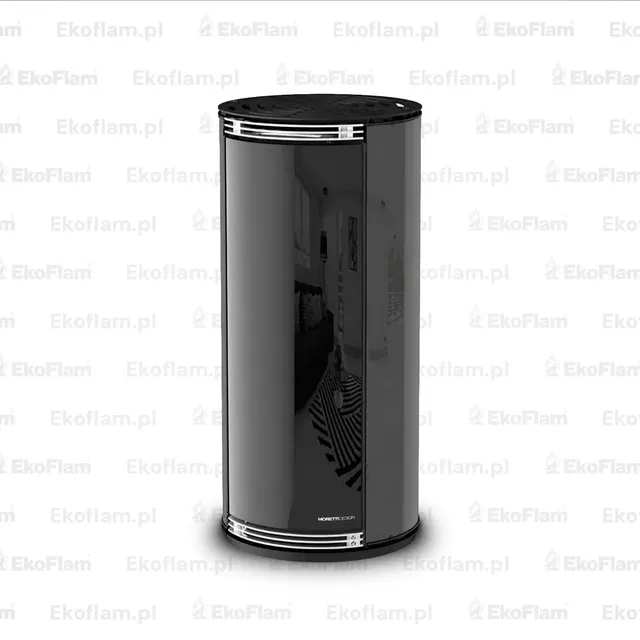 Kominek na pellet Moretti Design Globe Glass Relax 9 szkło szare