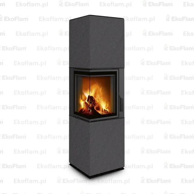 Kominek na drewno Romotop Harmony L HA ceramika  45491 lava
