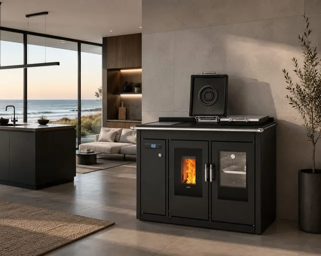 Pellet cooker Klover Smart 120 BT steel black