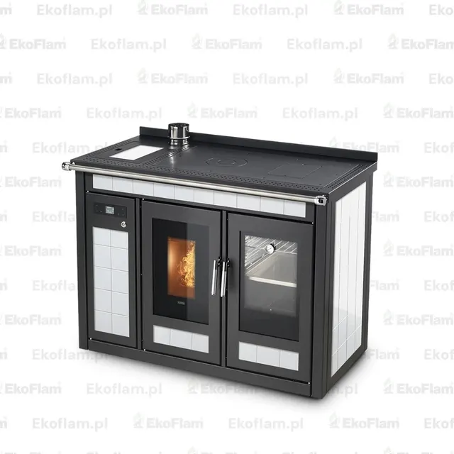 Pellet cooker Klover Smart 120 Plus Maiolica avorio