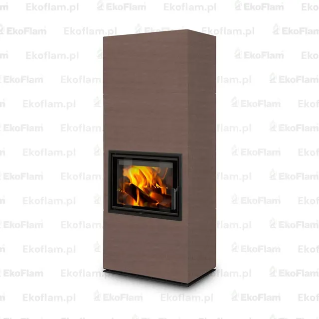 Kominek na drewno Romotop Solid F ceramika  60400 orzech wloski