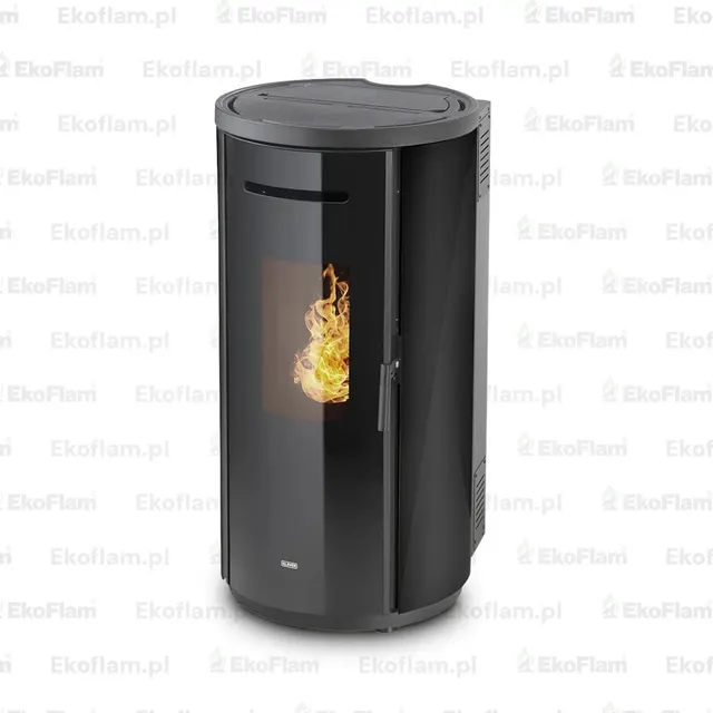 Kominek na pellet Klover Krono 80 Air stal czarna