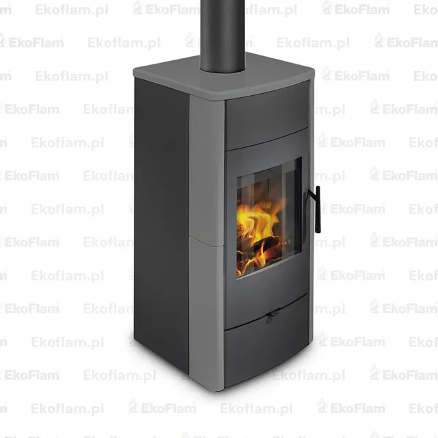 Kominek na drewno Romotop Espera 01 CERAMIKA  54505 silver
