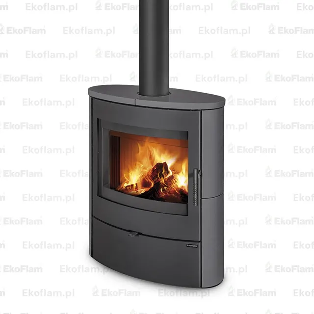Kominek na drewno Romotop Navia ceramika  54505 silver