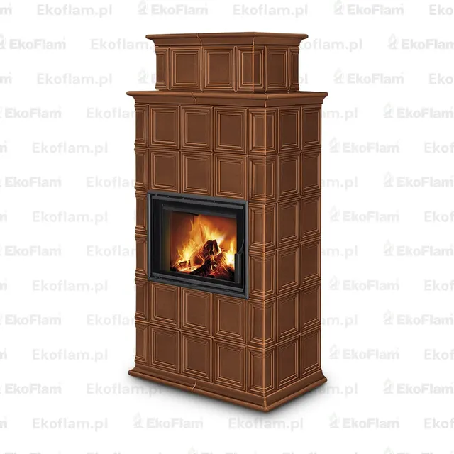 Kominek na drewno Romotop Baracca 11H ceramika  63600 terra