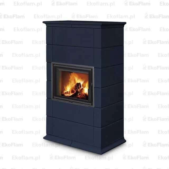 Kominek na drewno Romotop Baracca 10 ceramika  29200 modry