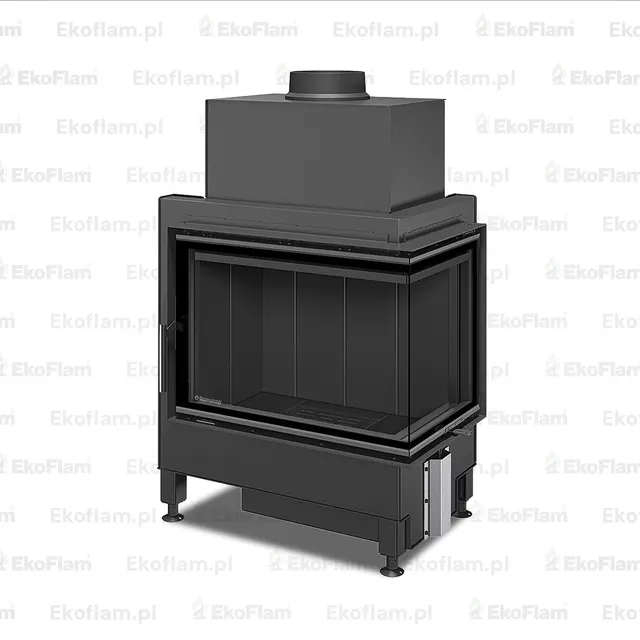 Kominek na drewno Romotop HEAT R 3G L 65.51.40.26 prawy ciemny