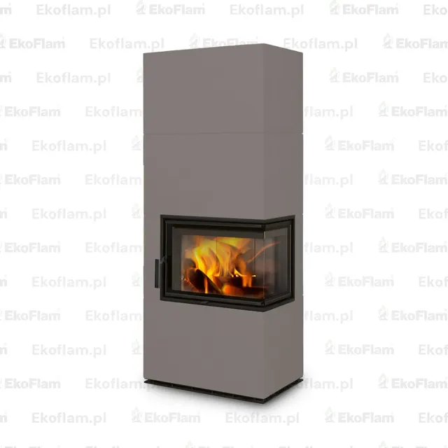 Kominek na drewno Romotop Solid R Top ceramika  47608 umbra