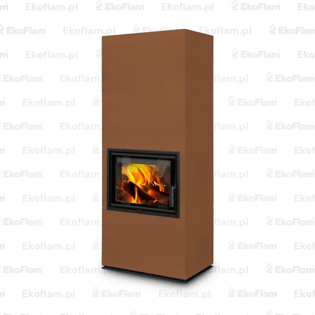 Kominek na drewno Romotop Solid F Top ceramika  69003 kasztanowy