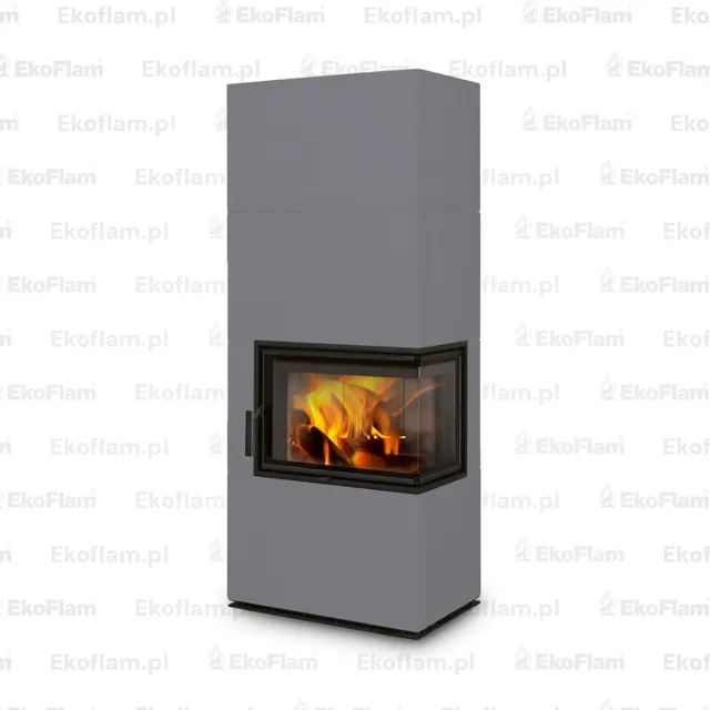 Kominek na drewno Romotop Solid R ceramika  56506 platynowy