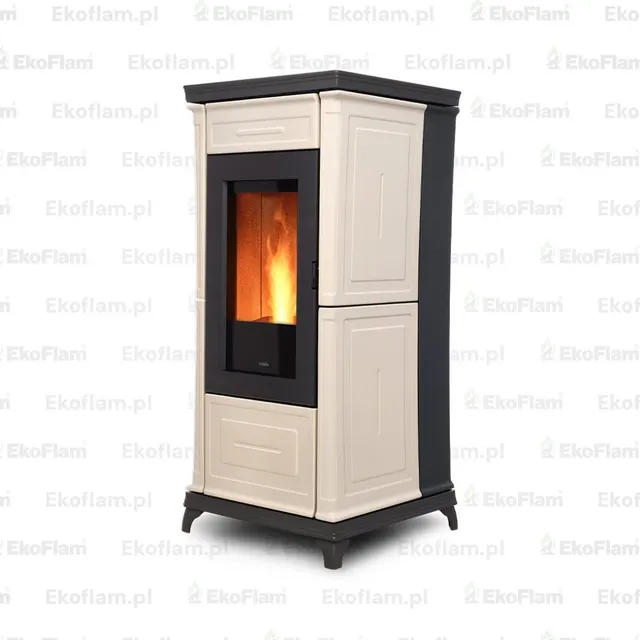 Kominek na pellet Nobis A9/10 Classic Plus V ceramika orzechowa