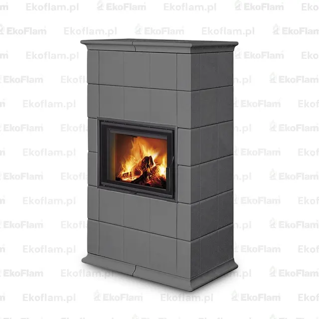 Kominek na drewno Romotop Baracca 10 ceramika  54505 silver
