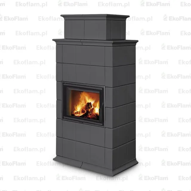 Kominek na drewno Romotop Baracca 10H ceramika  58507 stalowy
