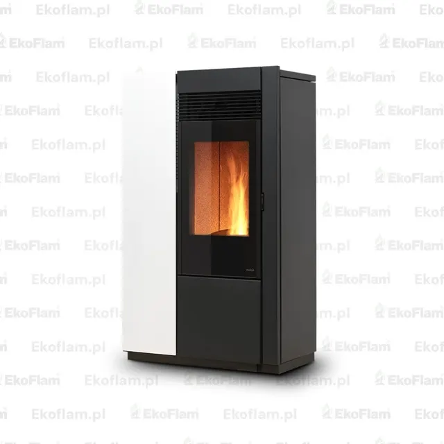 Kominek na pellet Nobis 12 Elena V stal biała