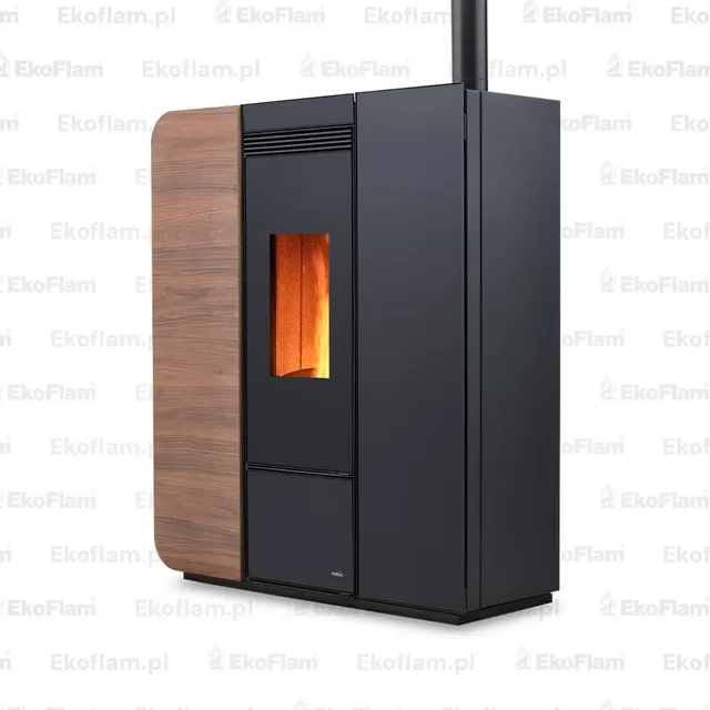 Kominek na pellet Nobis H17 Light drewno orzechowe