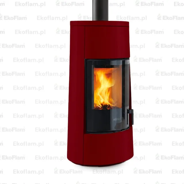 Kominek na drewno Piazzetta E924 M Rotation Hermetic ceramika bordowa
