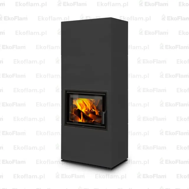 Kominek na drewno Romotop Solid F ceramika  49400 czarny matowy