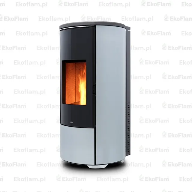 Kominek na pellet Nobis H10/12 Shape szkło srebrne