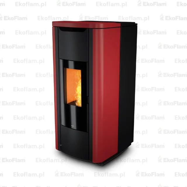 Kominek na pellet Nobis H20/25 Shape stal bordowa